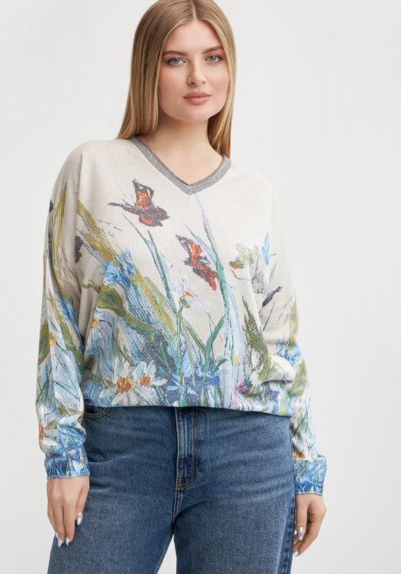 Джемпер с художественным рисунком Агата шир.  580, рис. 7