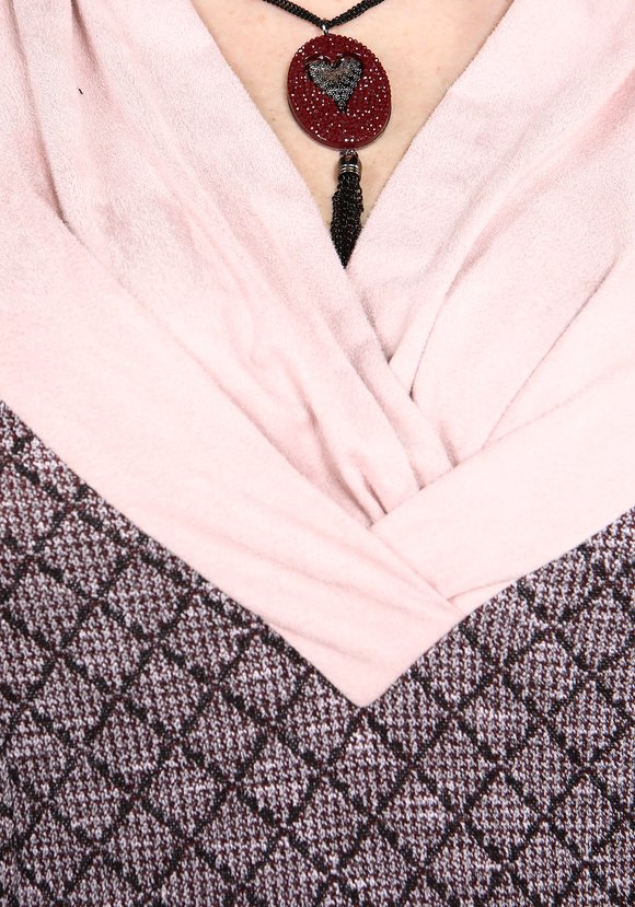 Платье А-силуэта с геометрическим принтом шир.  580, рис. 5