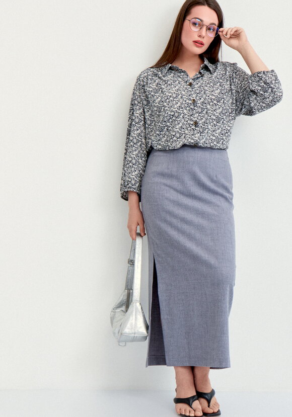 Блуза со складкой по спинке шир.  580, рис. 2