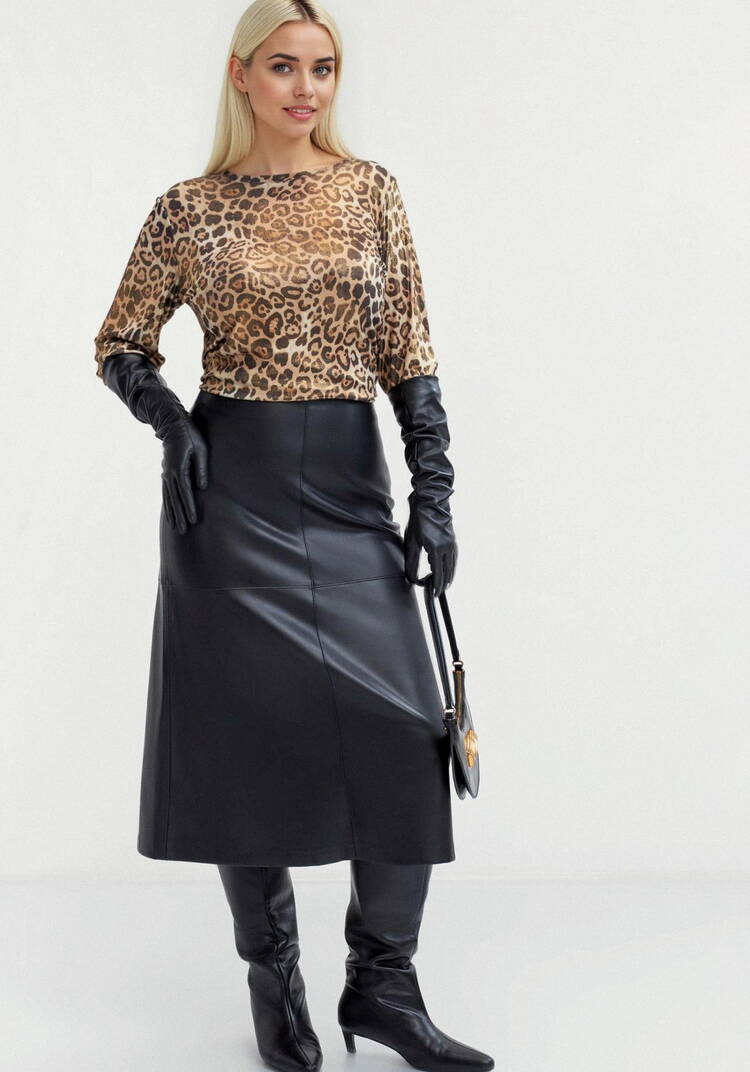 Блуза из ткани с голографическим принтом шир.  750, рис. 2