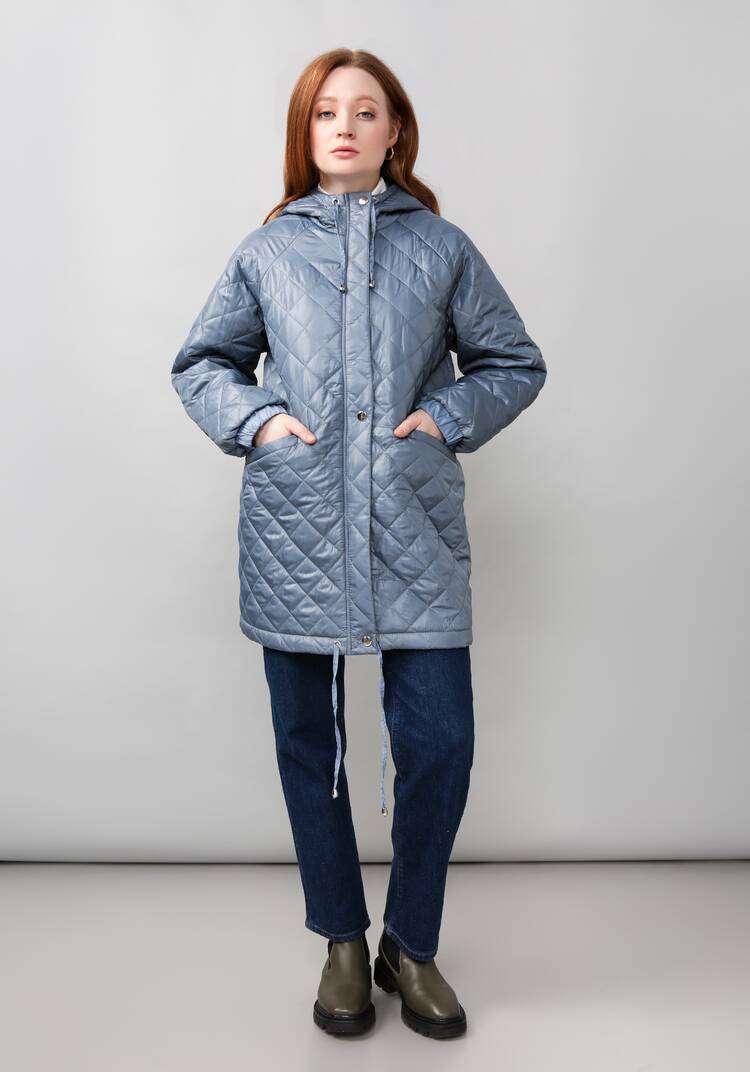 Куртка женская оверсайз с капюшоном шир.  750, рис. 26