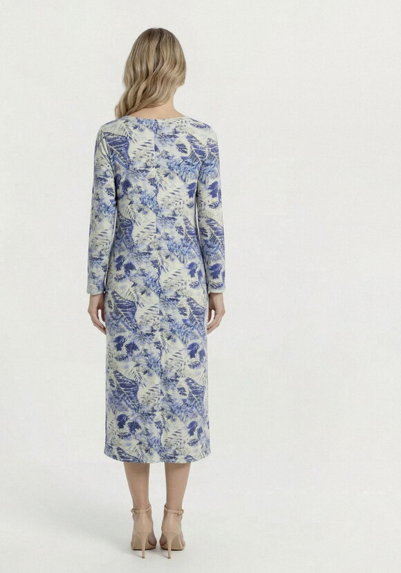 Платье прямого кроя изо льна с принтом шир.  580, рис. 3