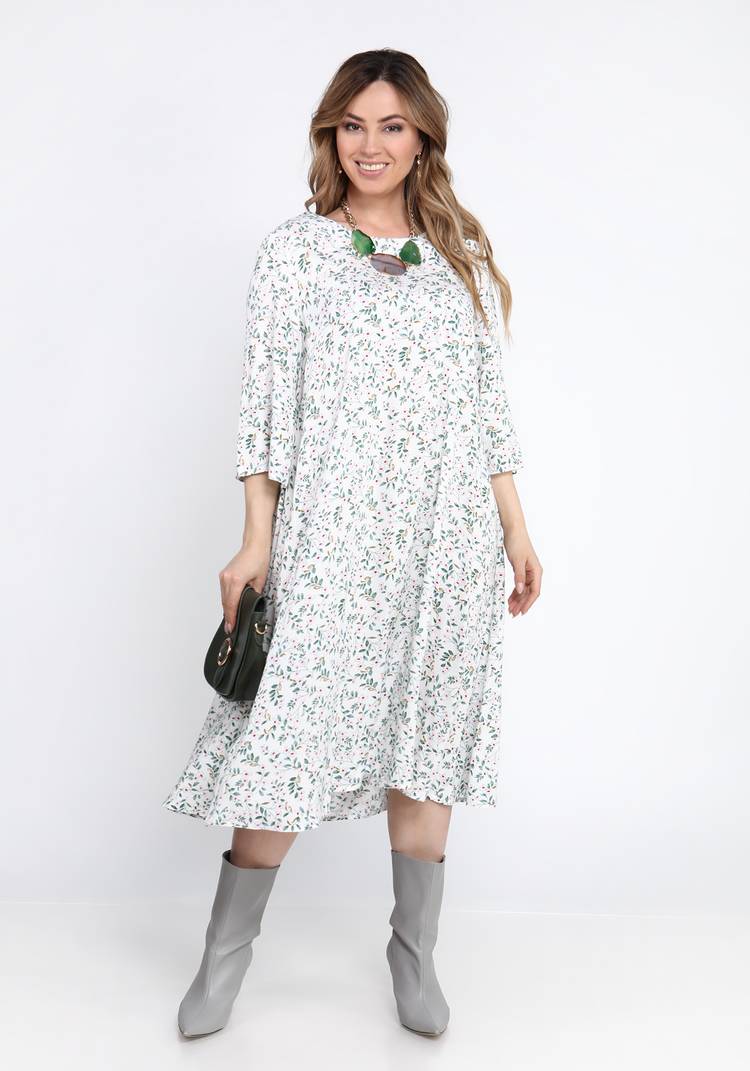 Платье с принтом мильфлер шир.  750, рис. 5