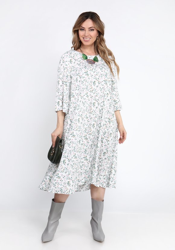 Платье с принтом мильфлер шир.  580, рис. 5