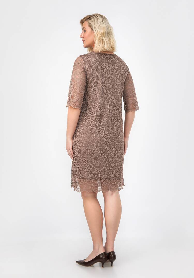 Платье из эластичного гипюра шир.  750, рис. 25