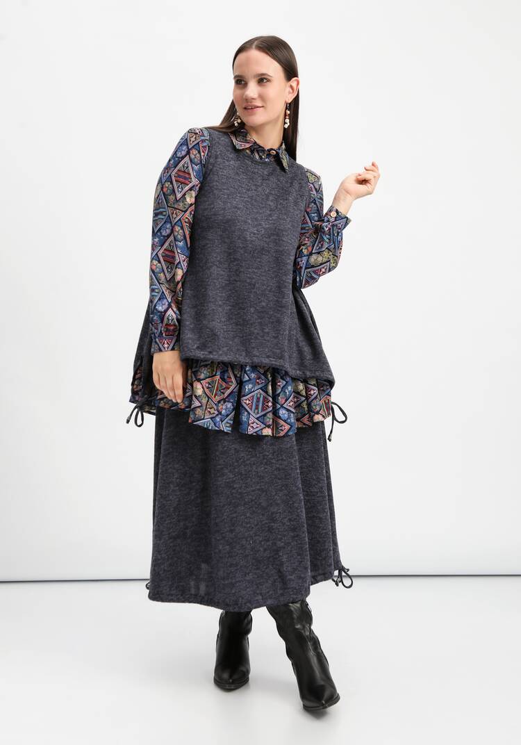 Жилет А-силуэта с кулиской по низу шир.  750, рис. 18