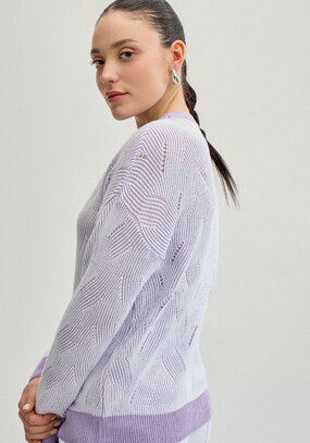 Джемпер с фактурным орнаментом