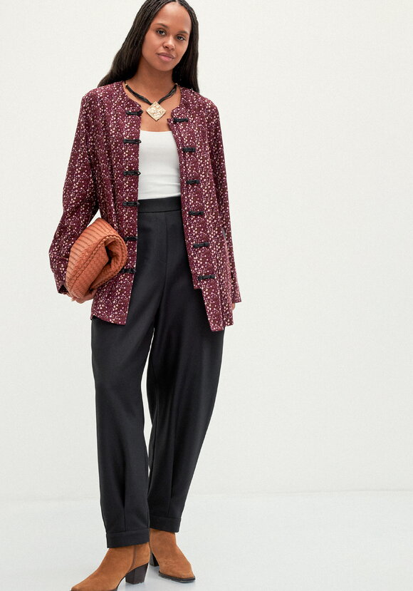 Брюки бананы со складками шир.  580, рис. 15