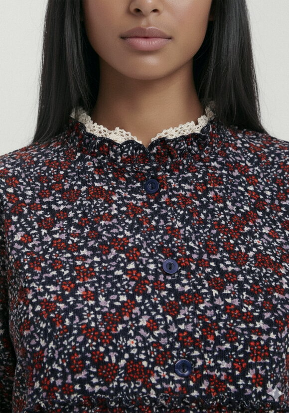 Платье ярусное с льняным кружевом шир.  580, рис. 15