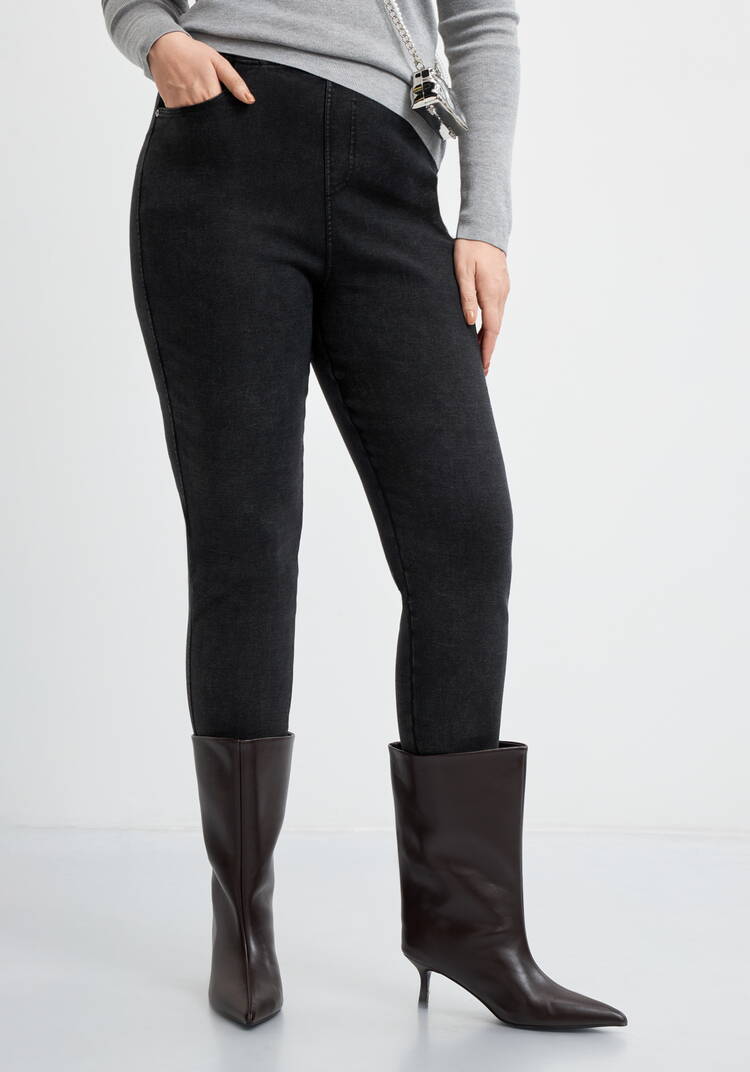 Джегинсы утепленные Дарина шир.  750, рис. 8