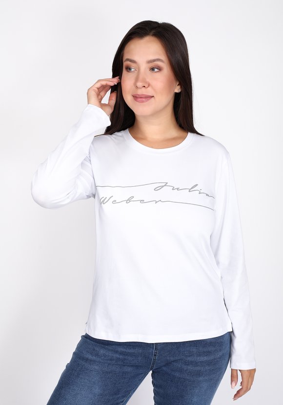 Футболка с длинным рукавом и принтом шир.  580, рис. 4