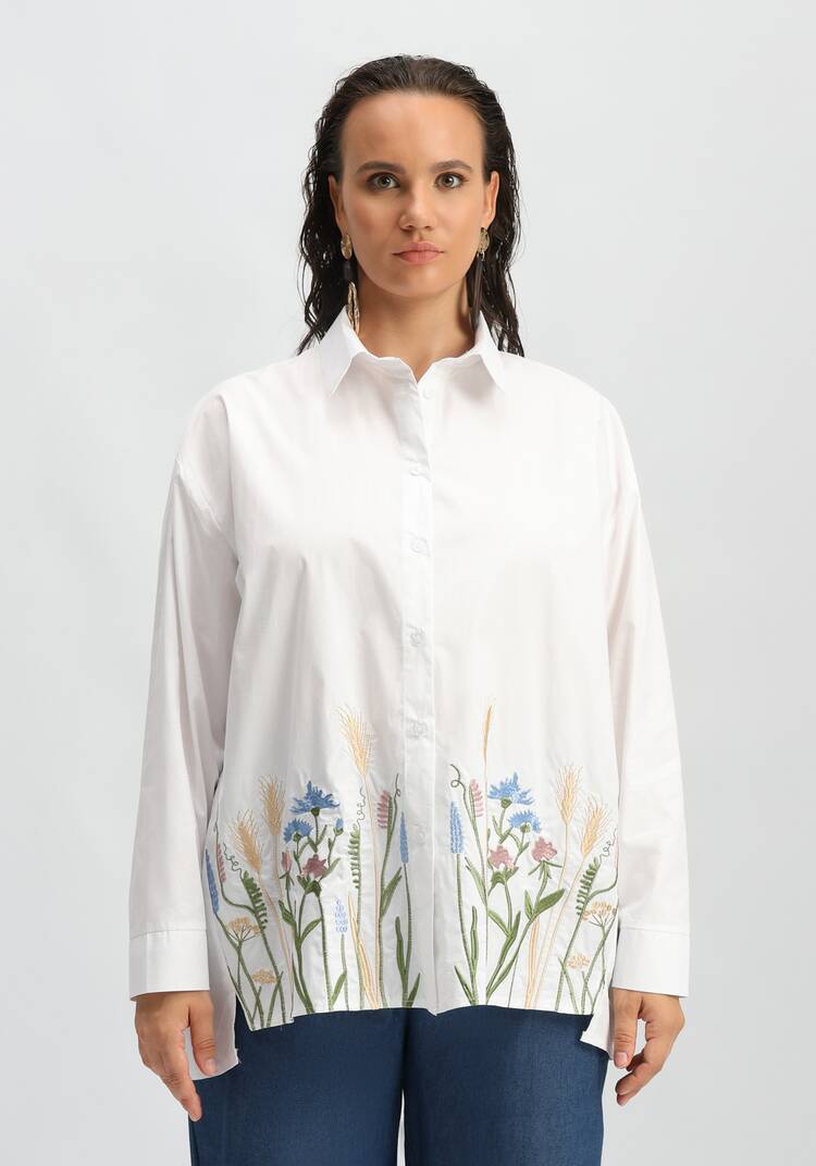 Рубашка с вышивкой по низу шир.  750, рис. 4