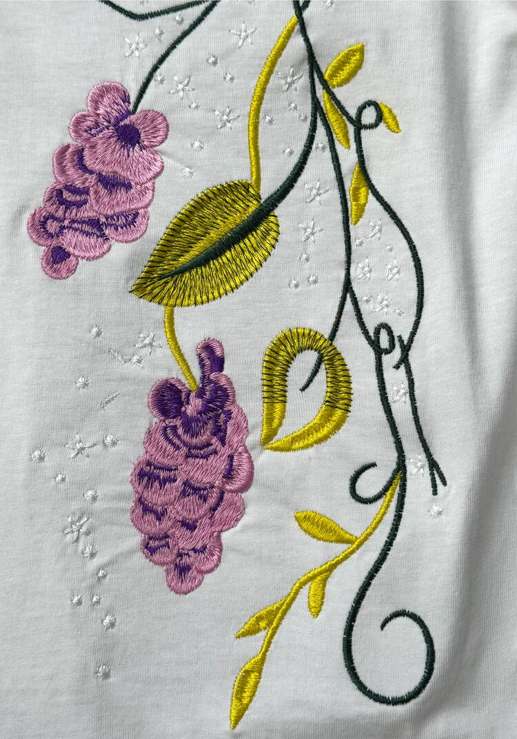 Лонгслив с вышивкой Resale шир.  750, рис. 2