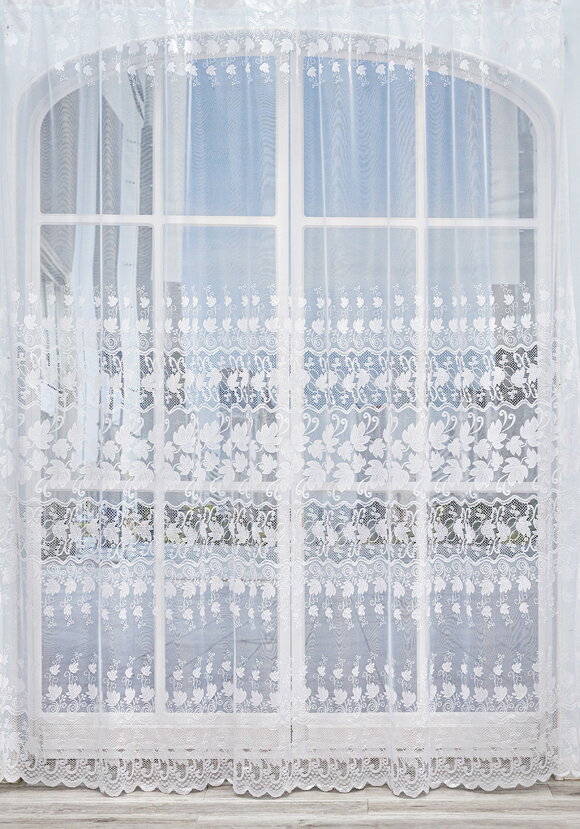 Тюль-жаккард Белые кружева шир.  580, рис. 5