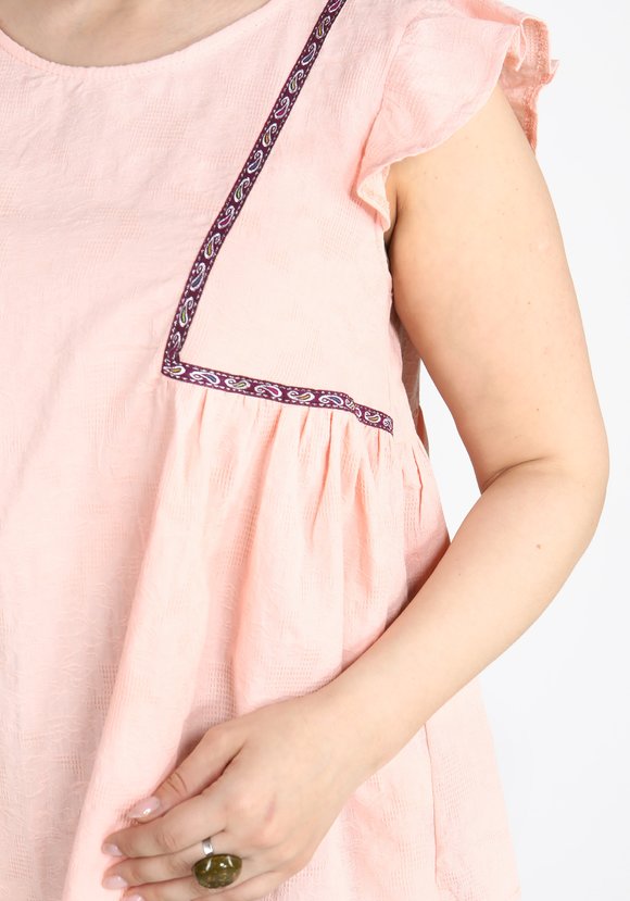 Блуза с рукавом крылышком шир.  580, рис. 8