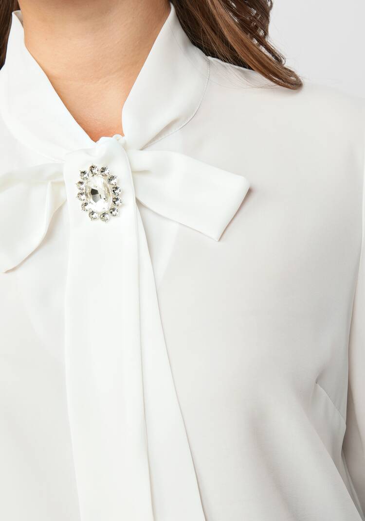 Блуза с брошкой шир.  750, рис. 5