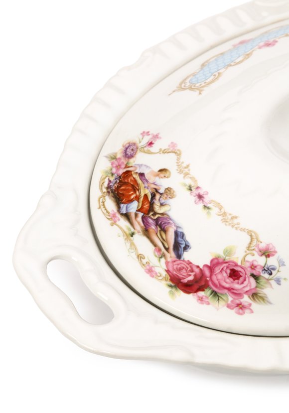 Мармит керамический с крышкой. шир.  580, рис. 8