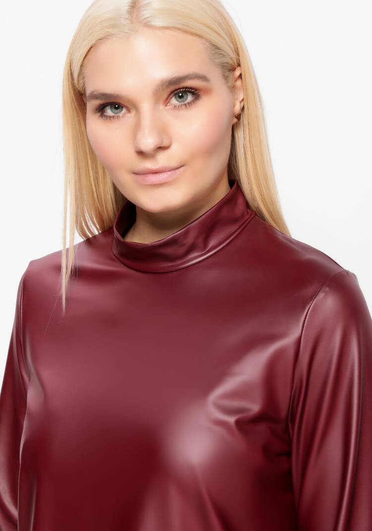 Водолазка из экокожи шир.  750, рис. 17