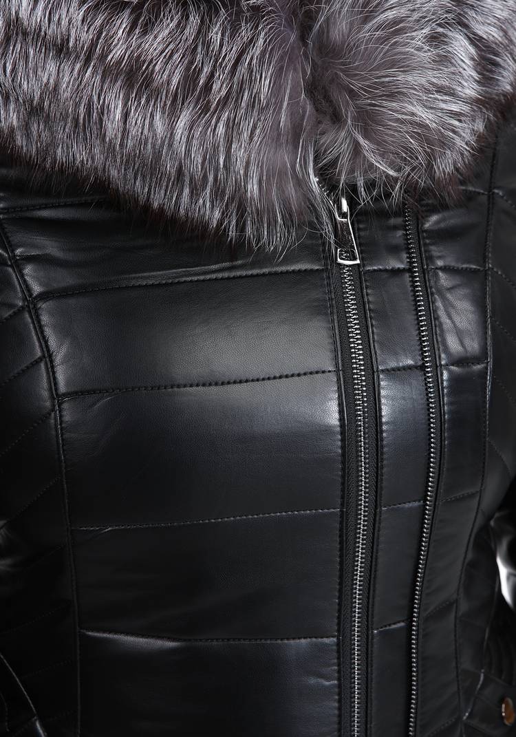 Пальто с мехом чернобурки шир.  750, рис. 4