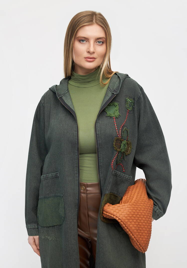 Джинсовая куртка Дыхание леса шир.  750, рис. 2