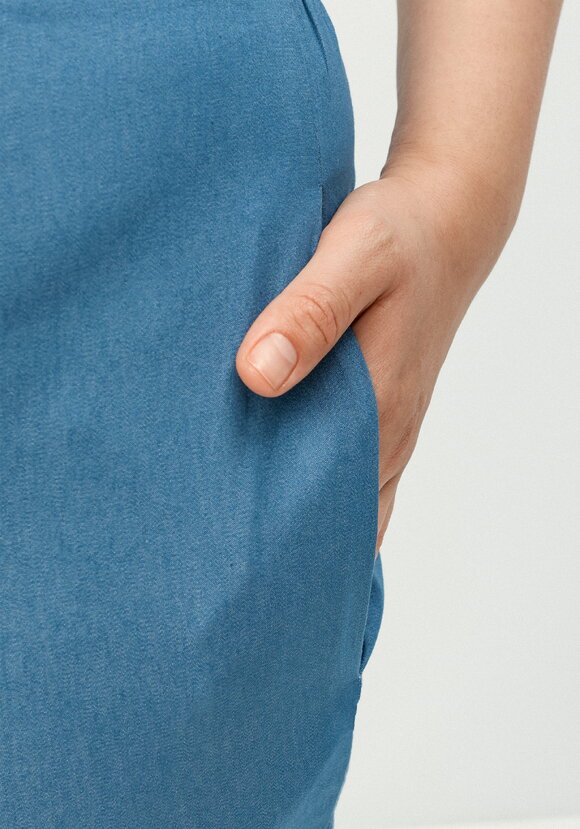 Брюки прямого кроя хлопковые шир.  580, рис. 5