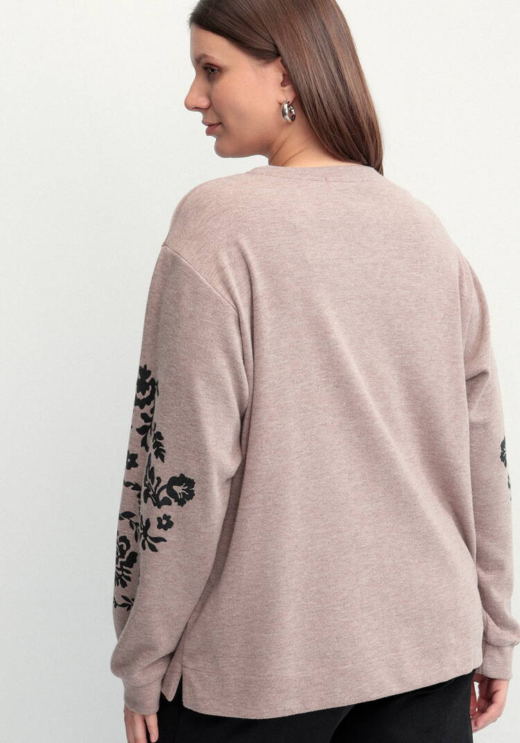 Свитшот с принтом на рукавах шир.  750, рис. 3