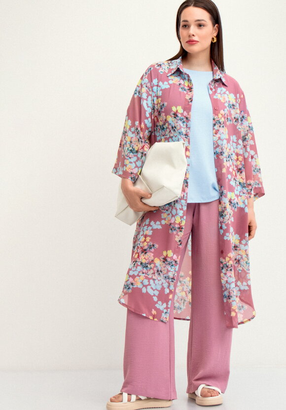 Блуза с круглой горловиной и разрезами шир.  580, рис. 9