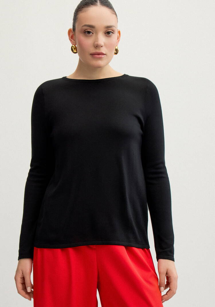 Джемпер базовый однотонный шир.  750, рис. 12