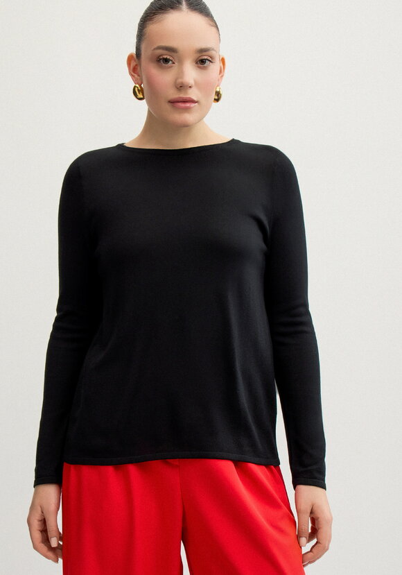 Джемпер базовый однотонный шир.  580, рис. 12