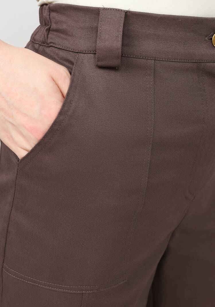 Брюки прямые с рельефами и отстрочками шир.  750, рис. 11