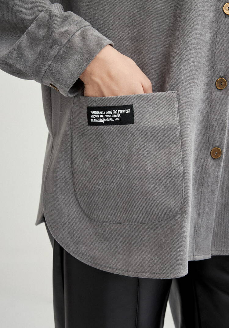 Блуза утепленная на пуговицах шир.  750, рис. 16