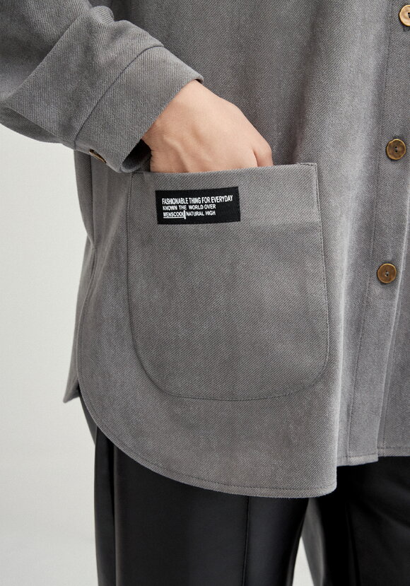 Блуза утепленная на пуговицах шир.  580, рис. 16