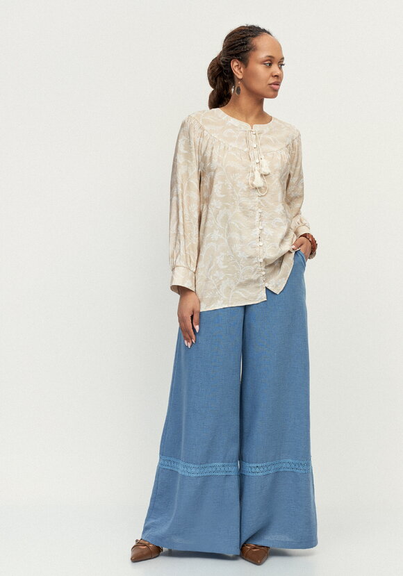 Блуза с цветочным принтом Эмилия шир.  580, рис. 15