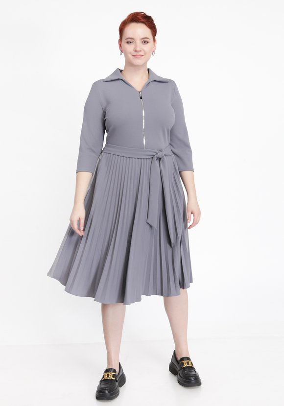 Платье с гофрированной юбкой шир.  580, рис. 7