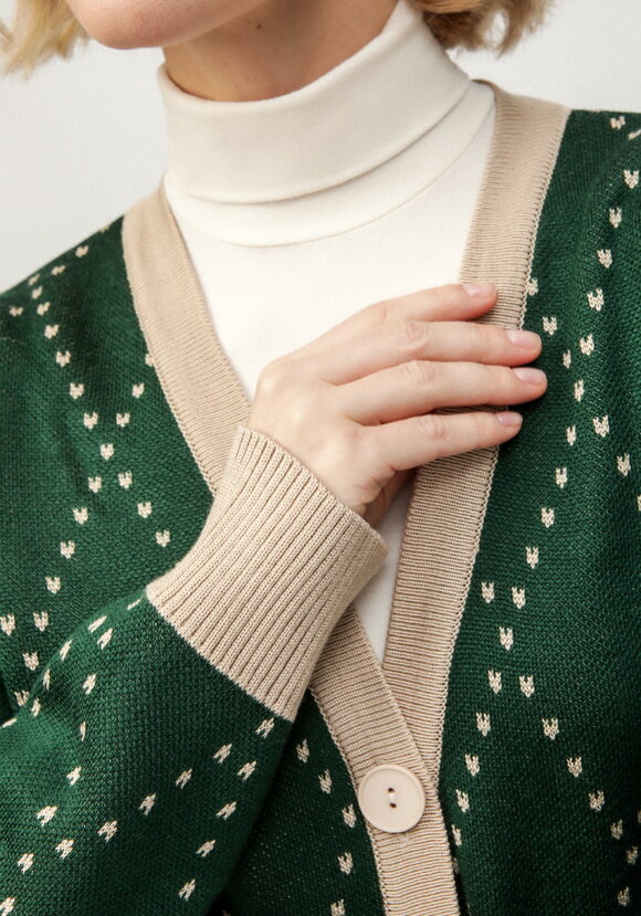 Кардиган с рисунком ромб шир.  580, рис. 5