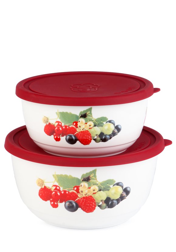 Термостойкие салатники с силиконовой крышкой шир.  580, рис. 1