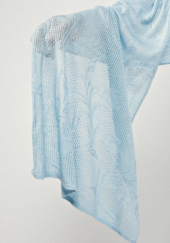 Палантин ажурный из натуральной шерсти шир.  580, рис. 25