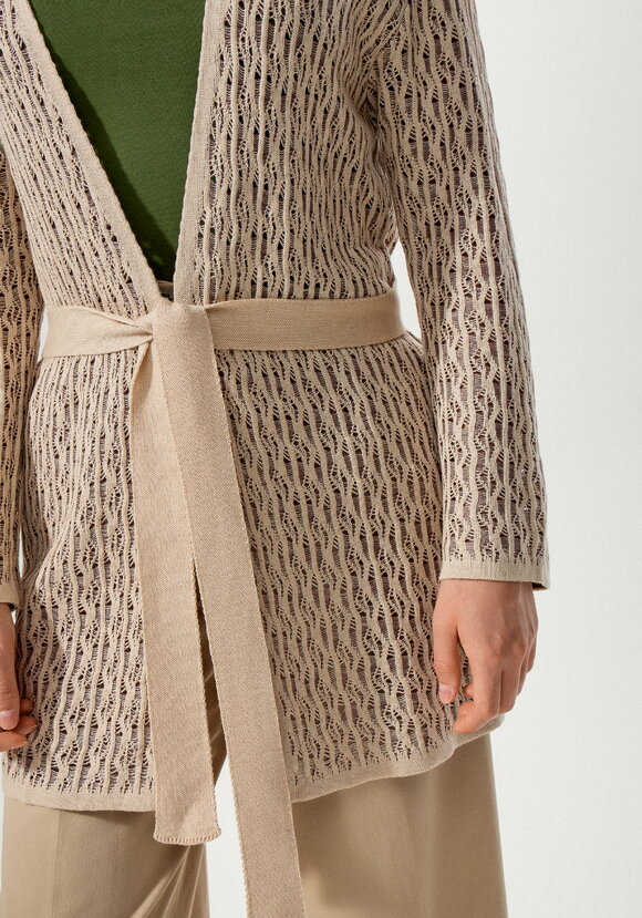 Кардиган ажурной вязки шир.  580, рис. 5