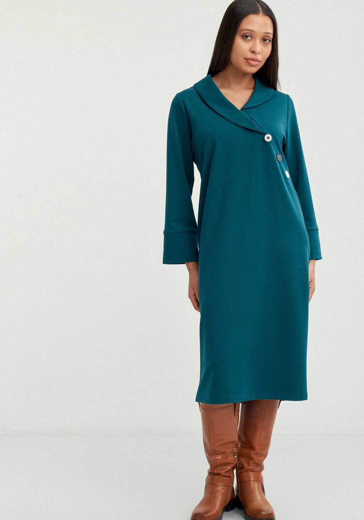 Платье с декоративными пугoвицами шир.  750, рис. 11