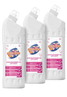 ПРОСТО БЛЕСК Гель для туалета, 3 шт.