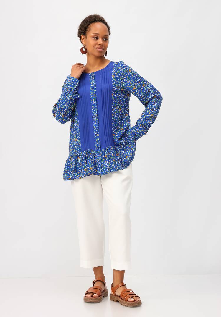 Блуза со складками впереди шир.  750, рис. 8