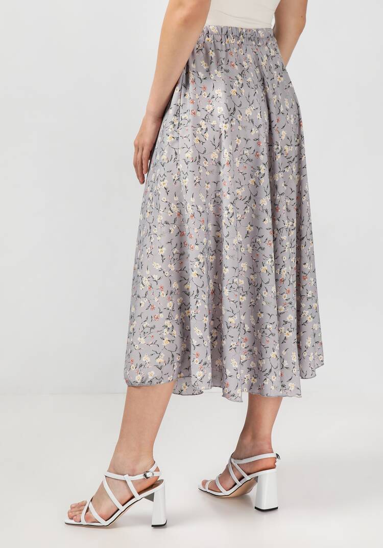 Комплект: блузат+юбка c цветочным принтом шир.  750, рис. 19