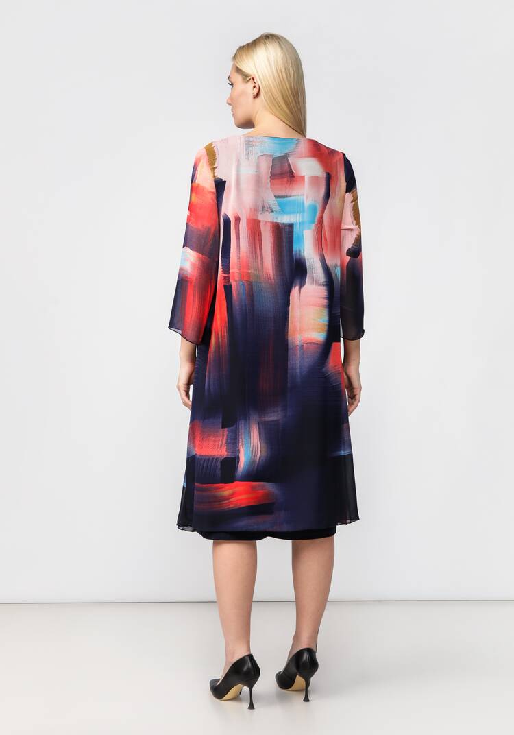 Платье трикотажное с шифоновой накидкой шир.  750, рис. 11