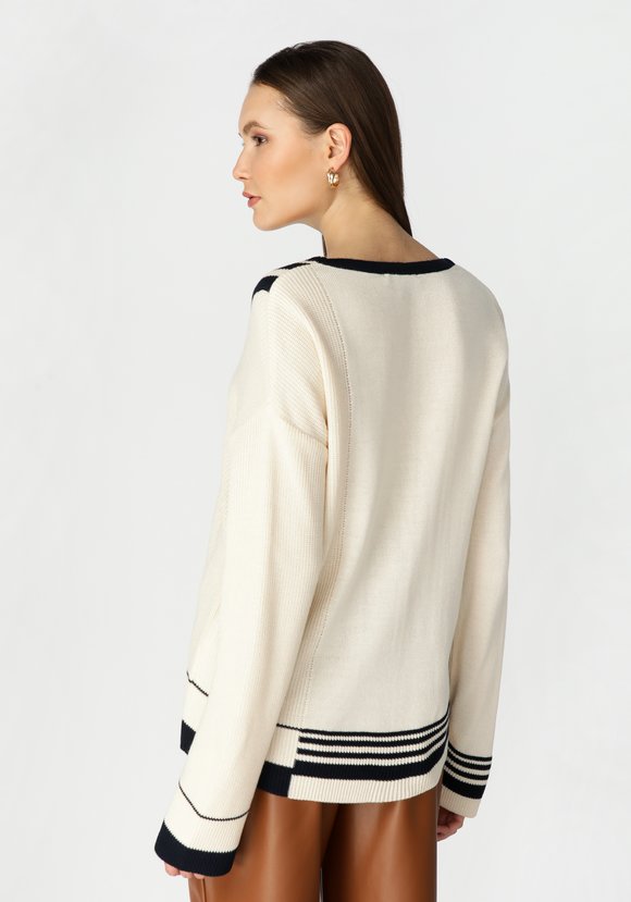 Джемпер женский с V образным воротом шир.  580, рис. 2