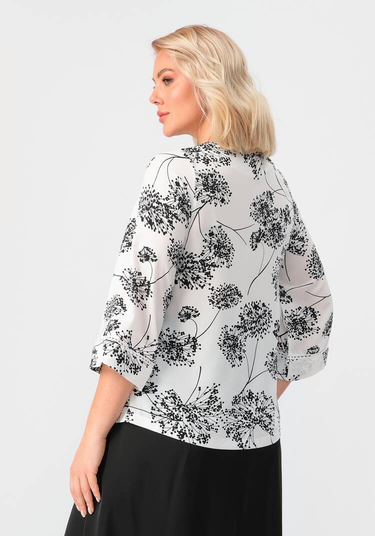 Блуза свободного кроя с рукавами 7/8 шир.  750, рис. 12