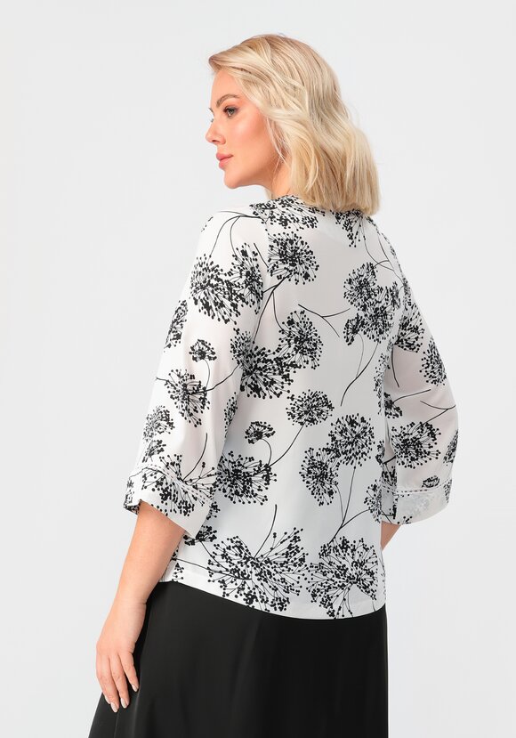 Блуза свободного кроя с рукавами 7/8 шир.  580, рис. 12