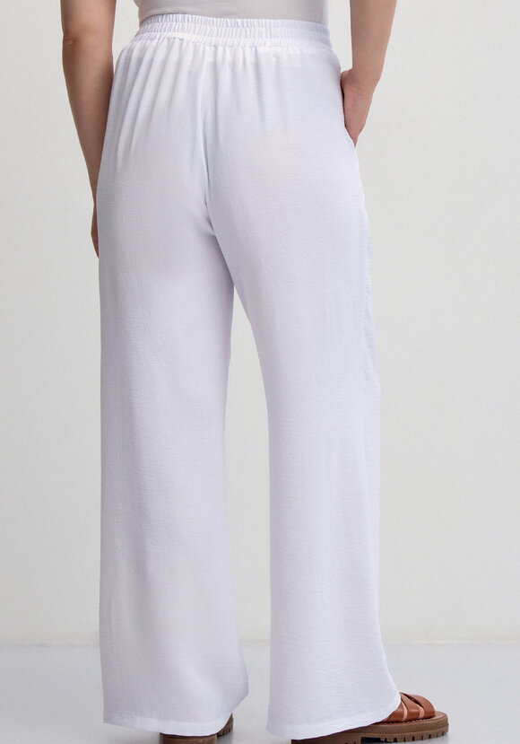 Брюки палаццо на резинке с карманами шир.  580, рис. 21