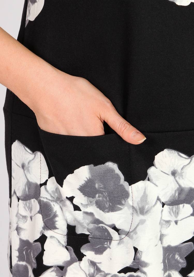 Платье с цветочным принтом и рукавом 1/2 шир.  750, рис. 11