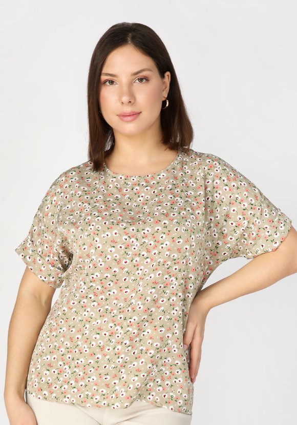 Блуза с цветочным принтом Оливия шир.  580, рис. 11