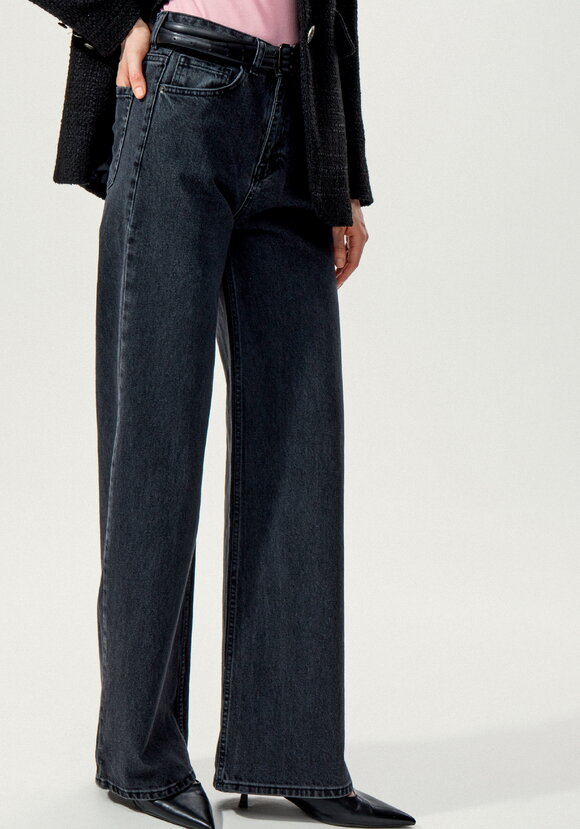 Джинсы широкие прямого кроя шир.  580, рис. 4